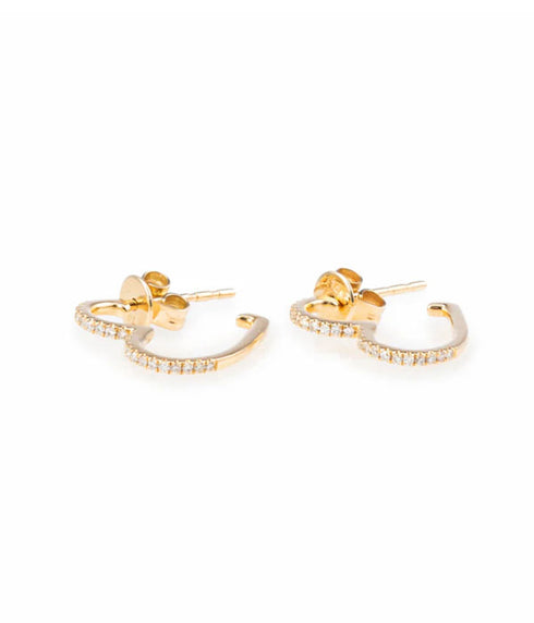 Heart Hoops - 14K